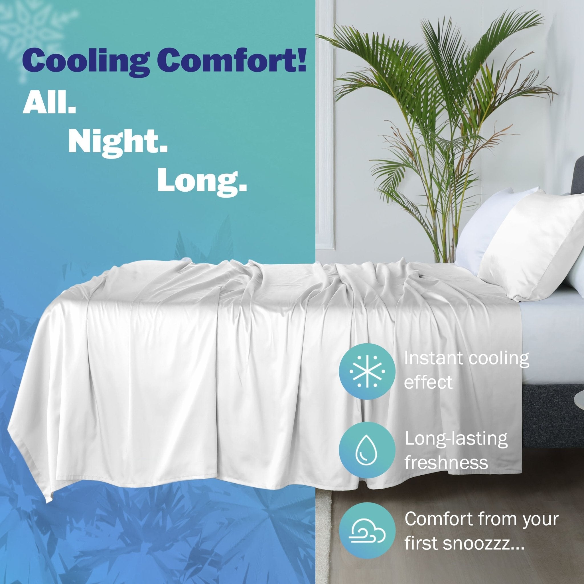 Martex Brrr Cooling Effect Solid Sheet Set