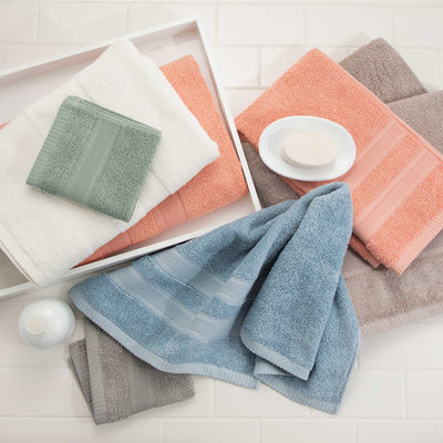 Martex Clean Essentials 100% Cotton Solid Low Lint 6-Piece Towel Set