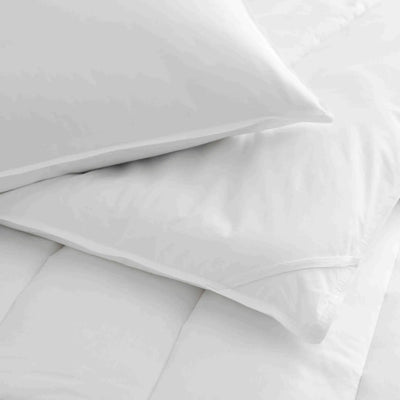 Close-up of white pillows with a soft texture