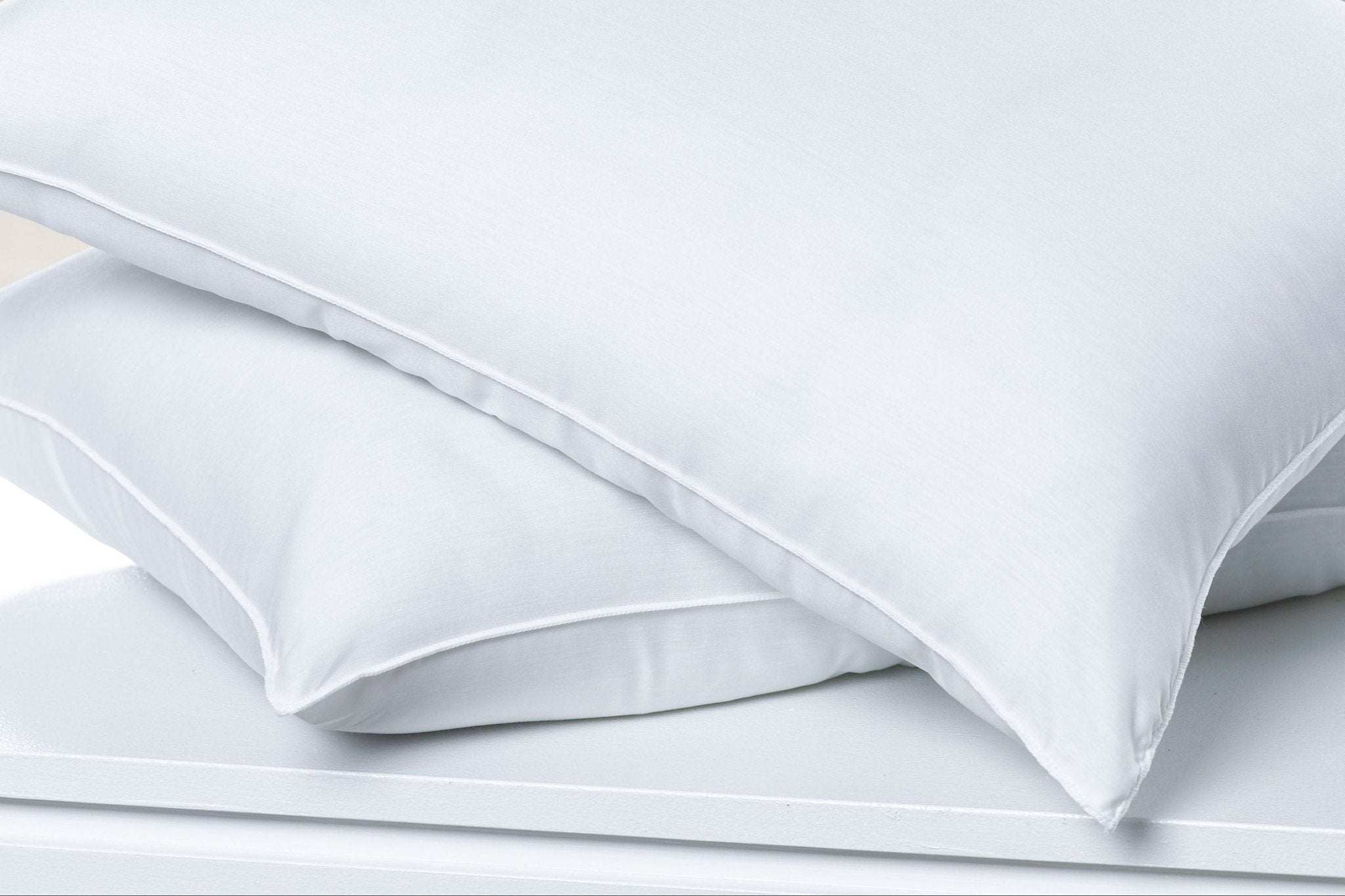 Martex Clean Essentials Standard White Pillow and Pillow Protector Set with SILVERbac