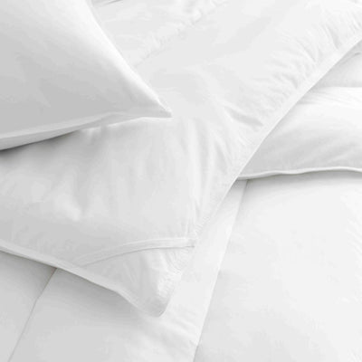 Martex Clean Essentials Standard White Pillow and Pillow Protector Set with SILVERbac
