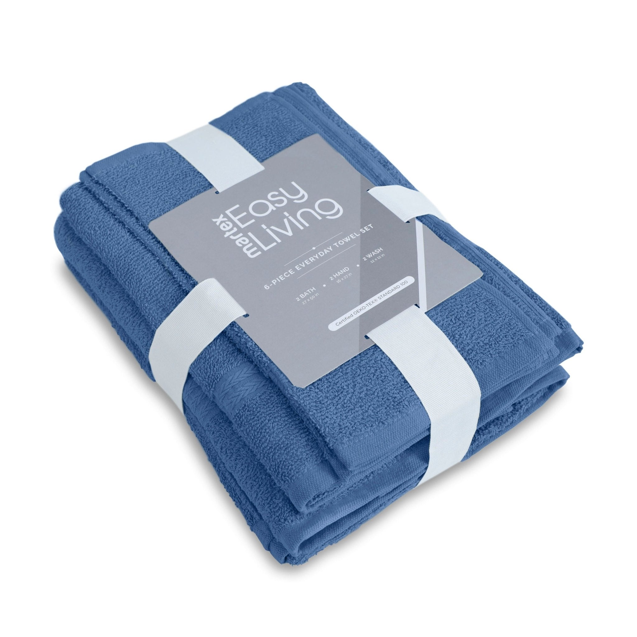 Martex Easy Living Everyday 100% Cotton 6-Piece Towel Set