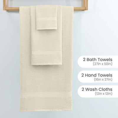 Martex Easy Living Everyday 100% Cotton 6-Piece Towel Set