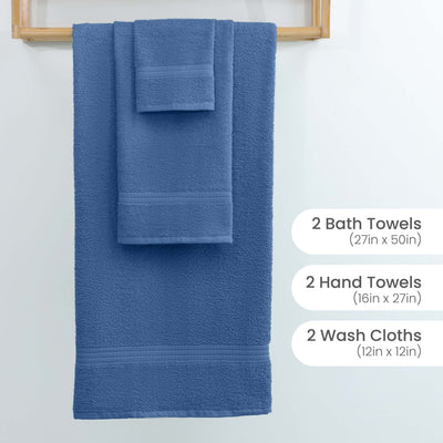 Martex Easy Living Everyday 100% Cotton 6-Piece Towel Set