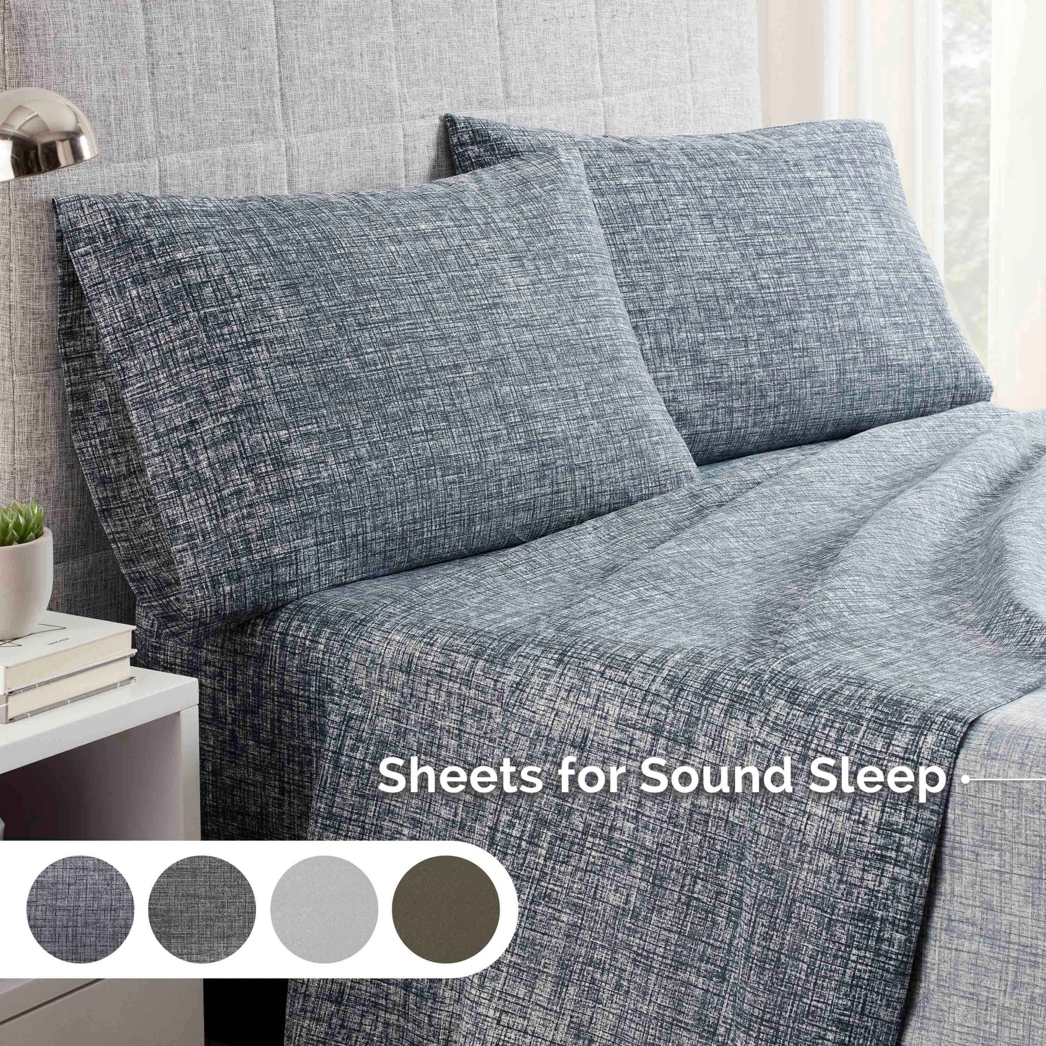 Martex Easy Living Solid and Printed Super Soft Sheet Set