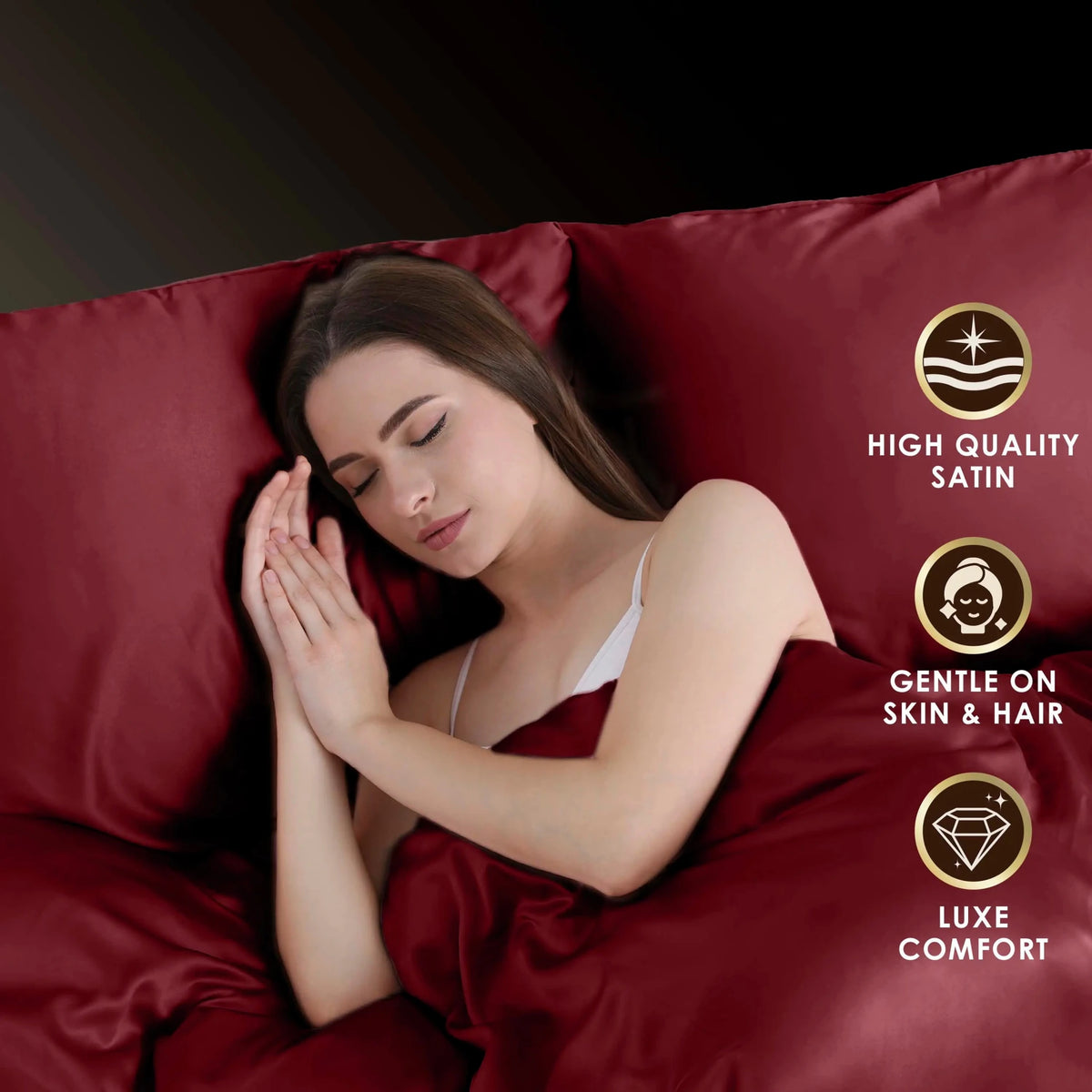 Martex Elegance Silky Satin Pillowcases
