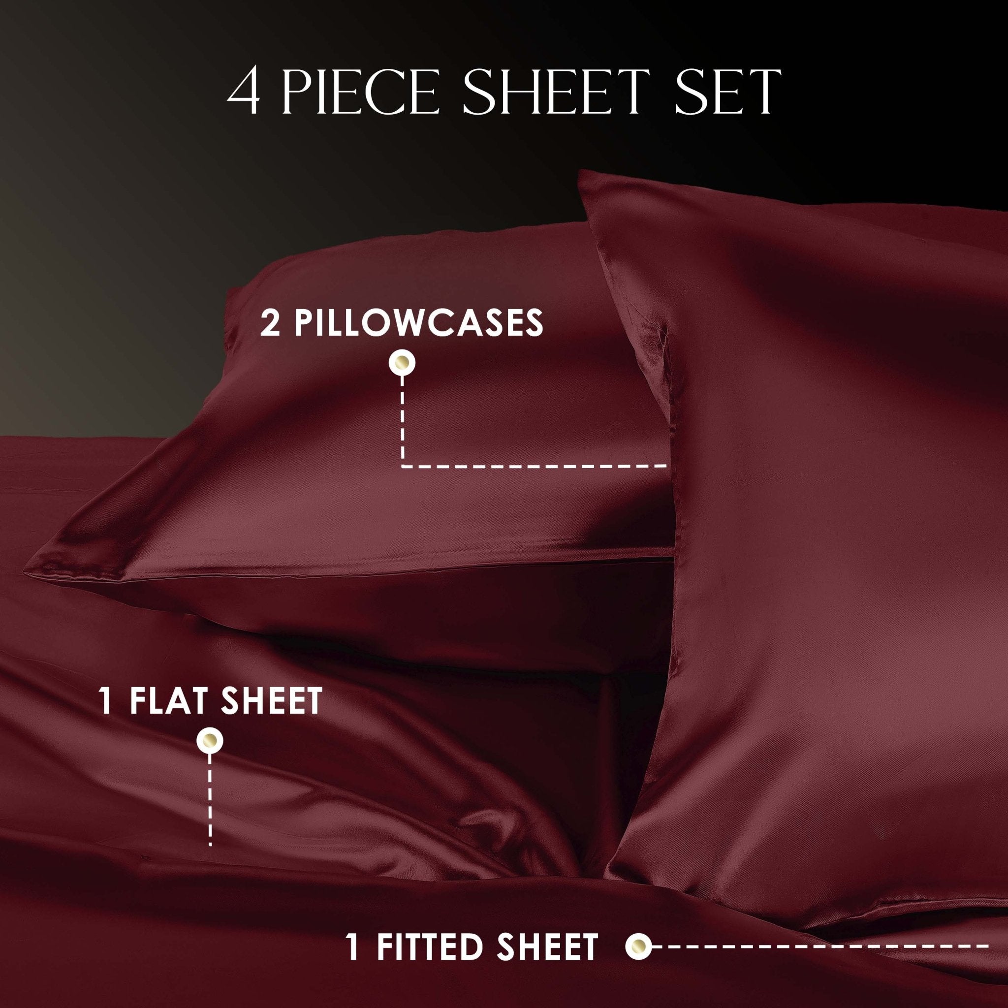 Martex Elegance Silky Satin Sheet Set
