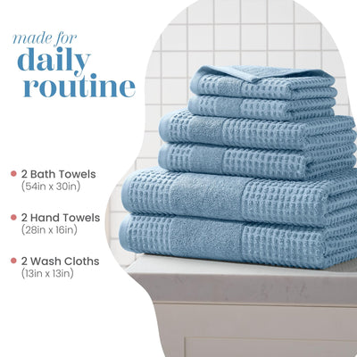 Martex Expression Air Sculpted 100% Cotton 6-Piece Towel Set