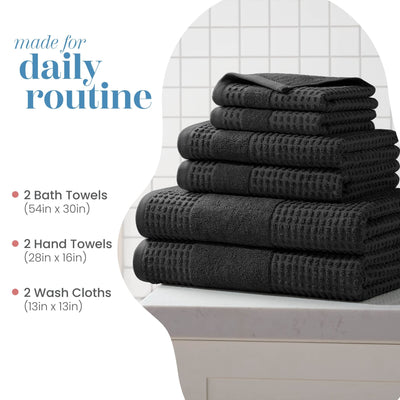 Martex Expression Air Sculpted 100% Cotton 6-Piece Towel Set