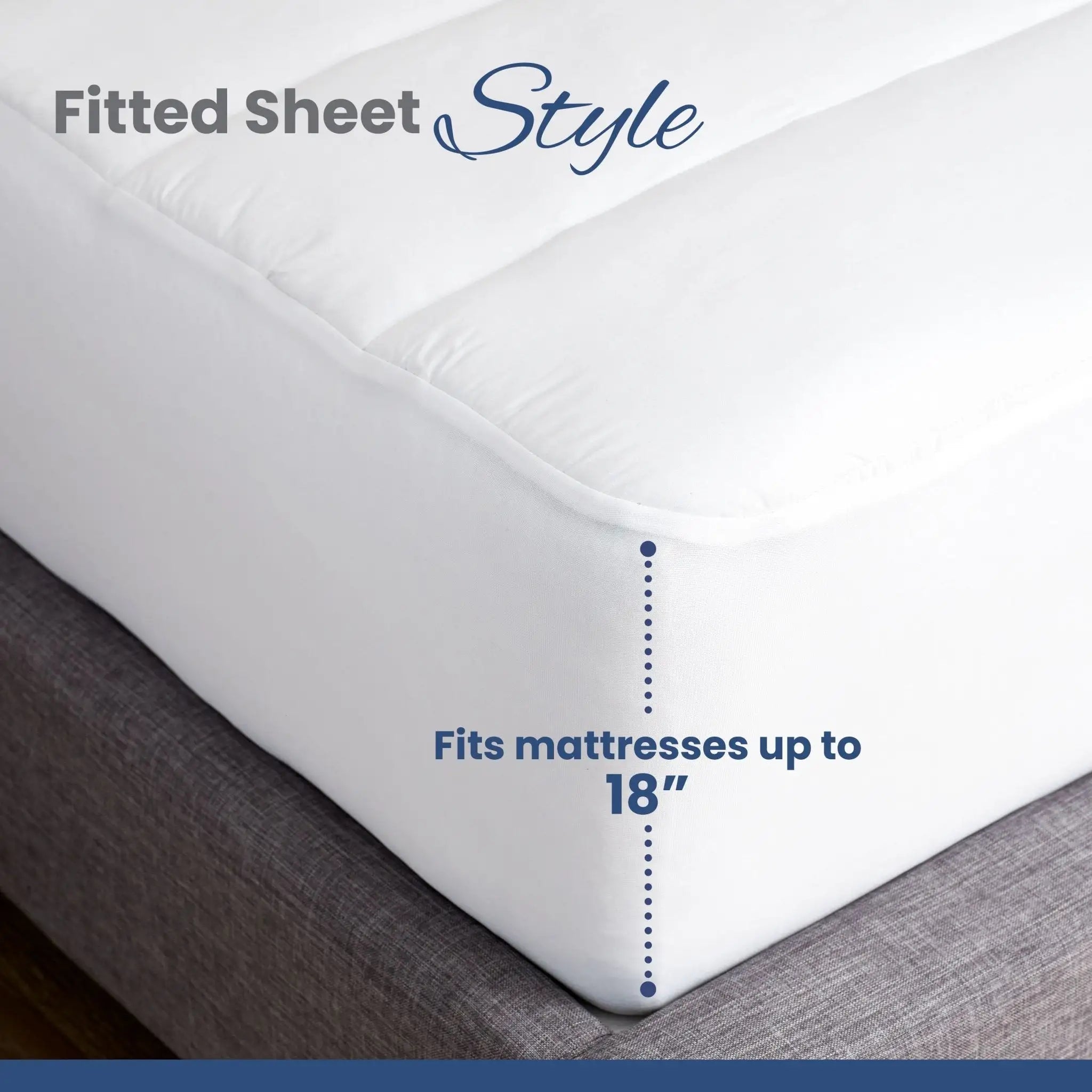 Martex Quilted Breathable Plush White Mattress Pad