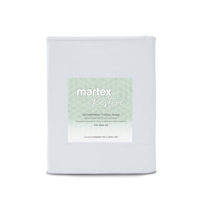 Martex Restore 300 Thread Count Tencel Blend Solid Sheet Set