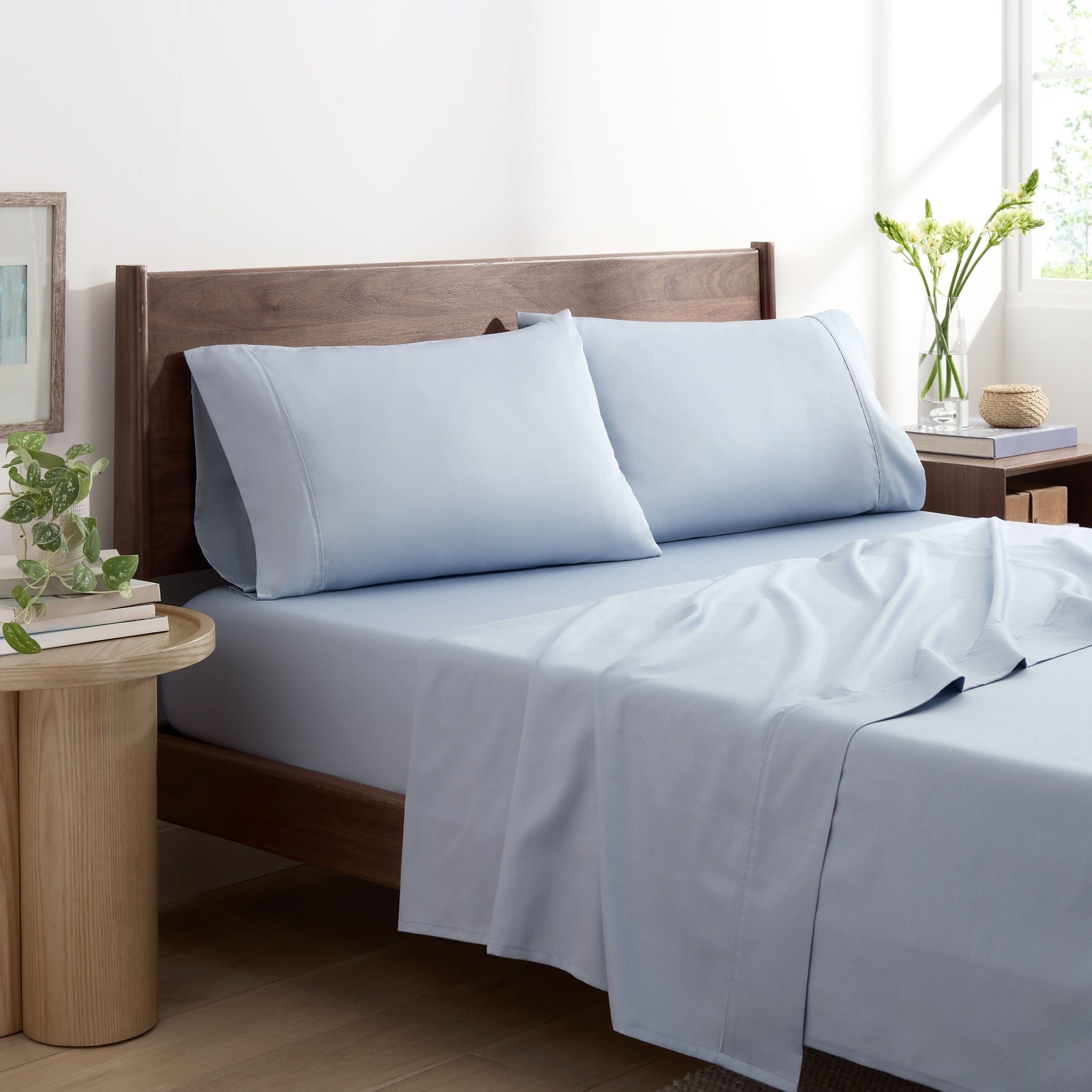 Martex Restore 300 Thread Count Tencel Blend Solid Sheet Set