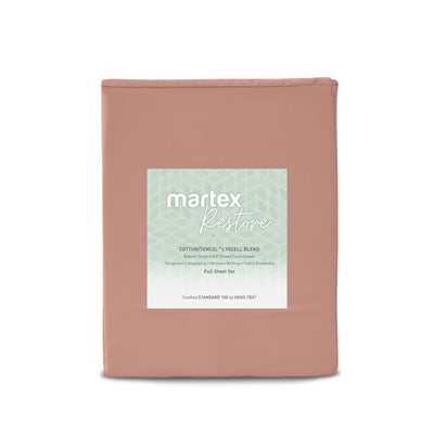Martex Restore 300 Thread Count Tencel Blend Solid Sheet Set