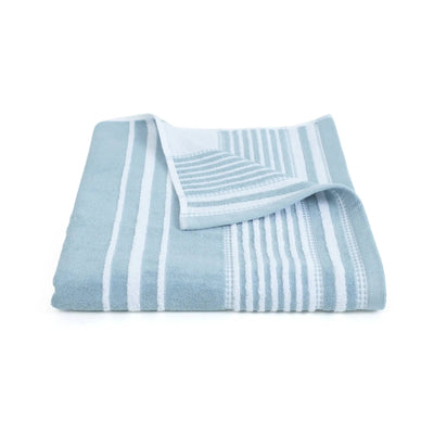 Mineral striped bath towel on a white background