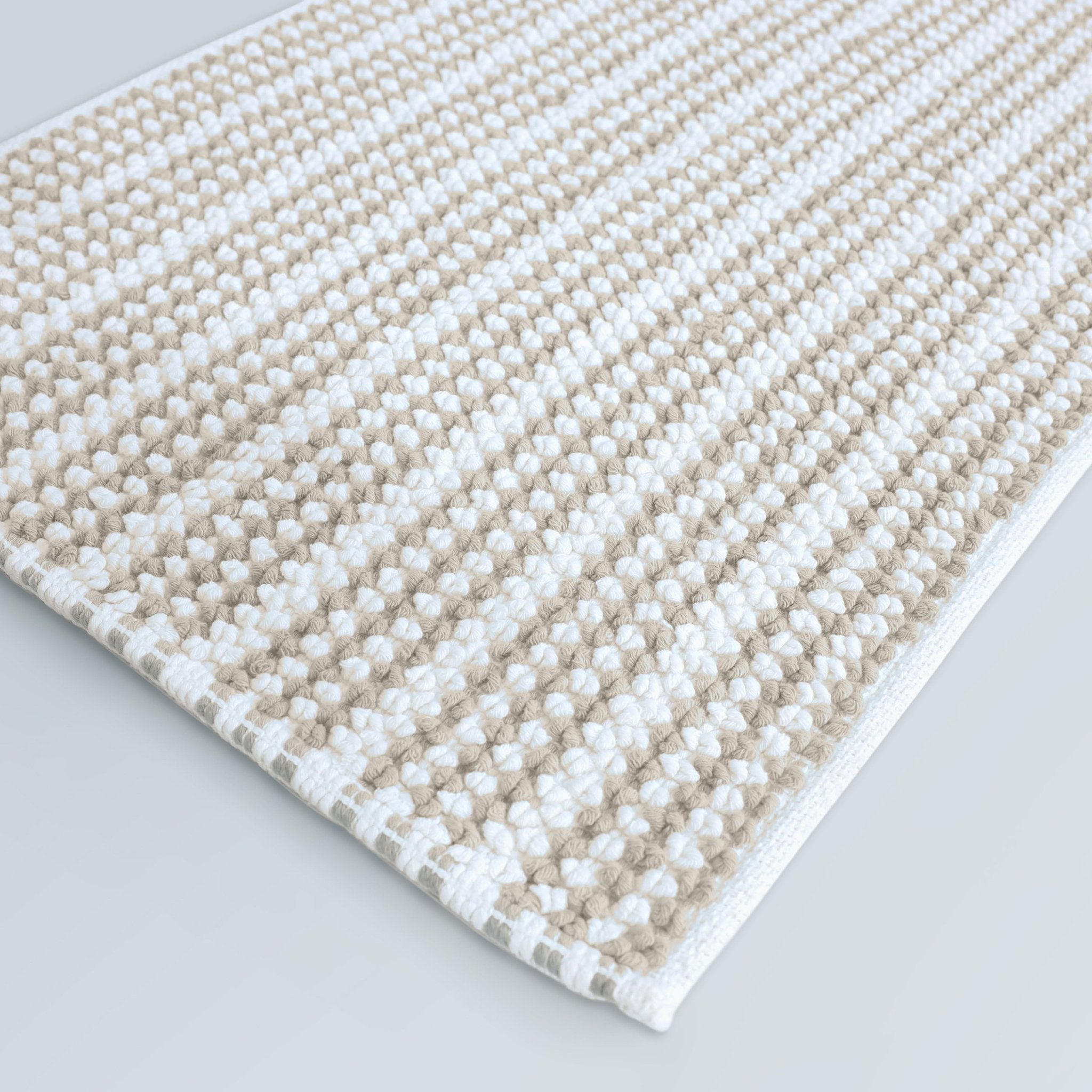 Martex Restore Contrast Stripe 100% Cotton Soft Bath Rug