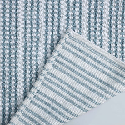 Martex Restore Contrast Stripe 100% Cotton Soft Bath Rug