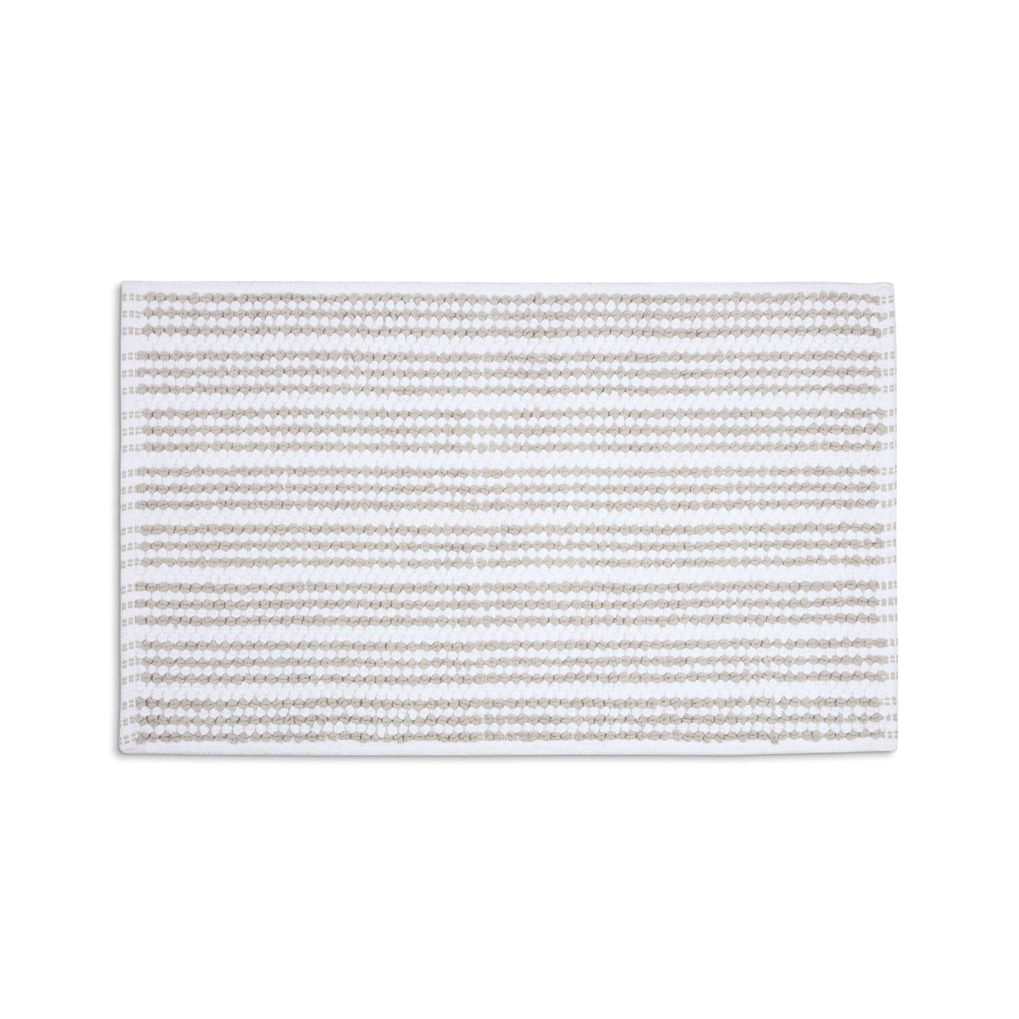 Martex Restore Contrast Stripe 100% Cotton Soft Bath Rug