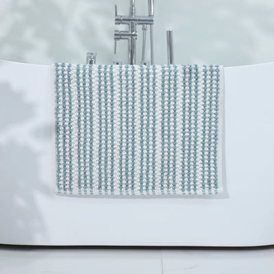 Martex Restore Contrast Stripe 100% Cotton Soft Bath Rug