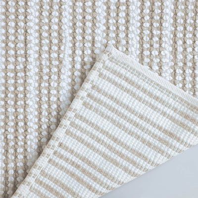 Martex Restore Contrast Stripe 100% Cotton Soft Bath Rug