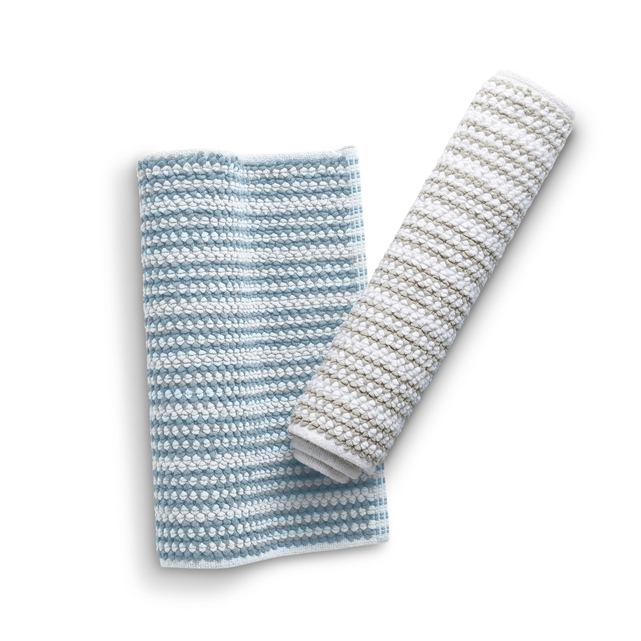 Martex Restore Contrast Stripe 100% Cotton Soft Bath Rug