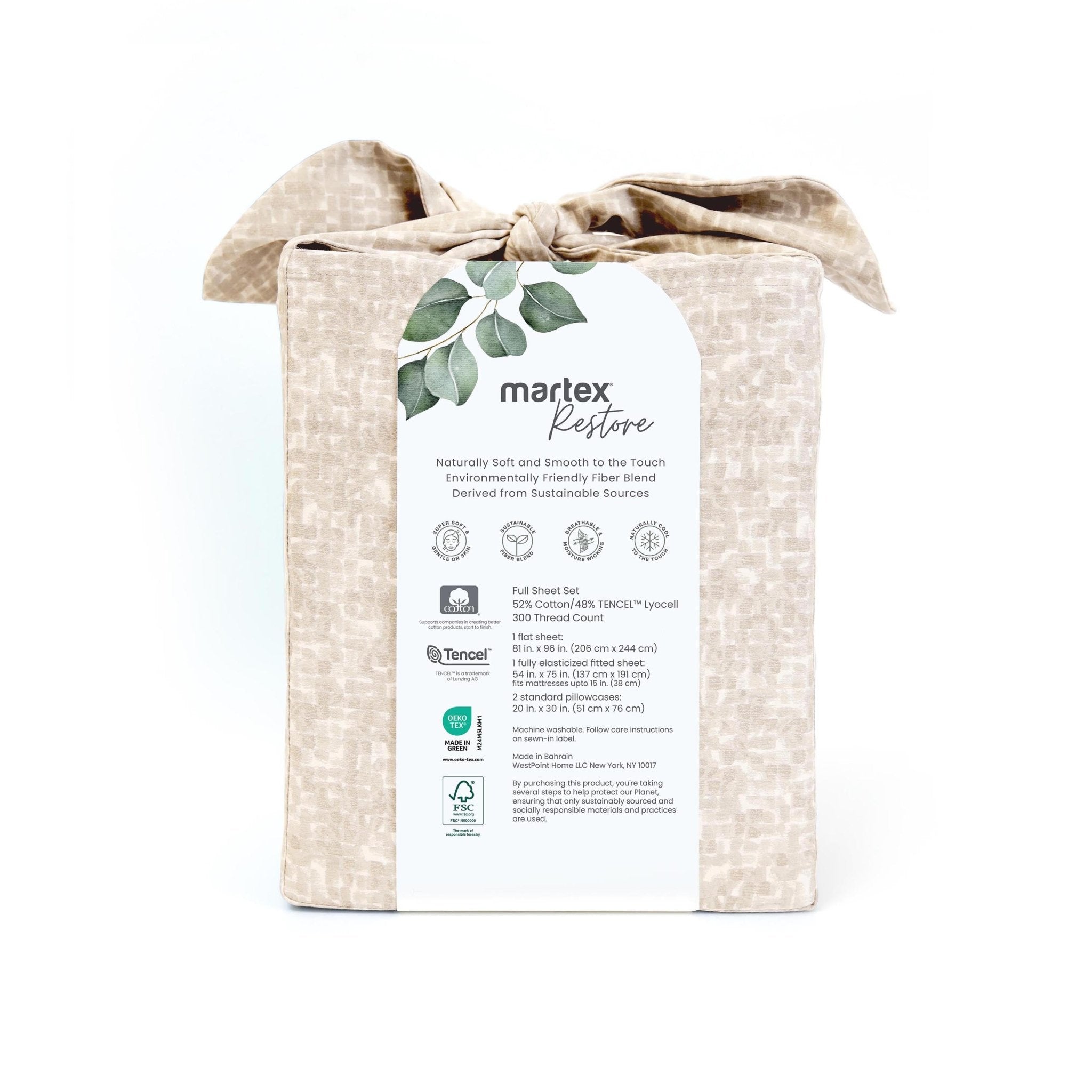Martex Restore Echo 300 Thread Count Sheet Set