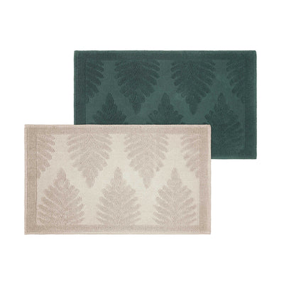 Martex Restore Fern Ogee 100% Cotton Jacquard Bath Rug