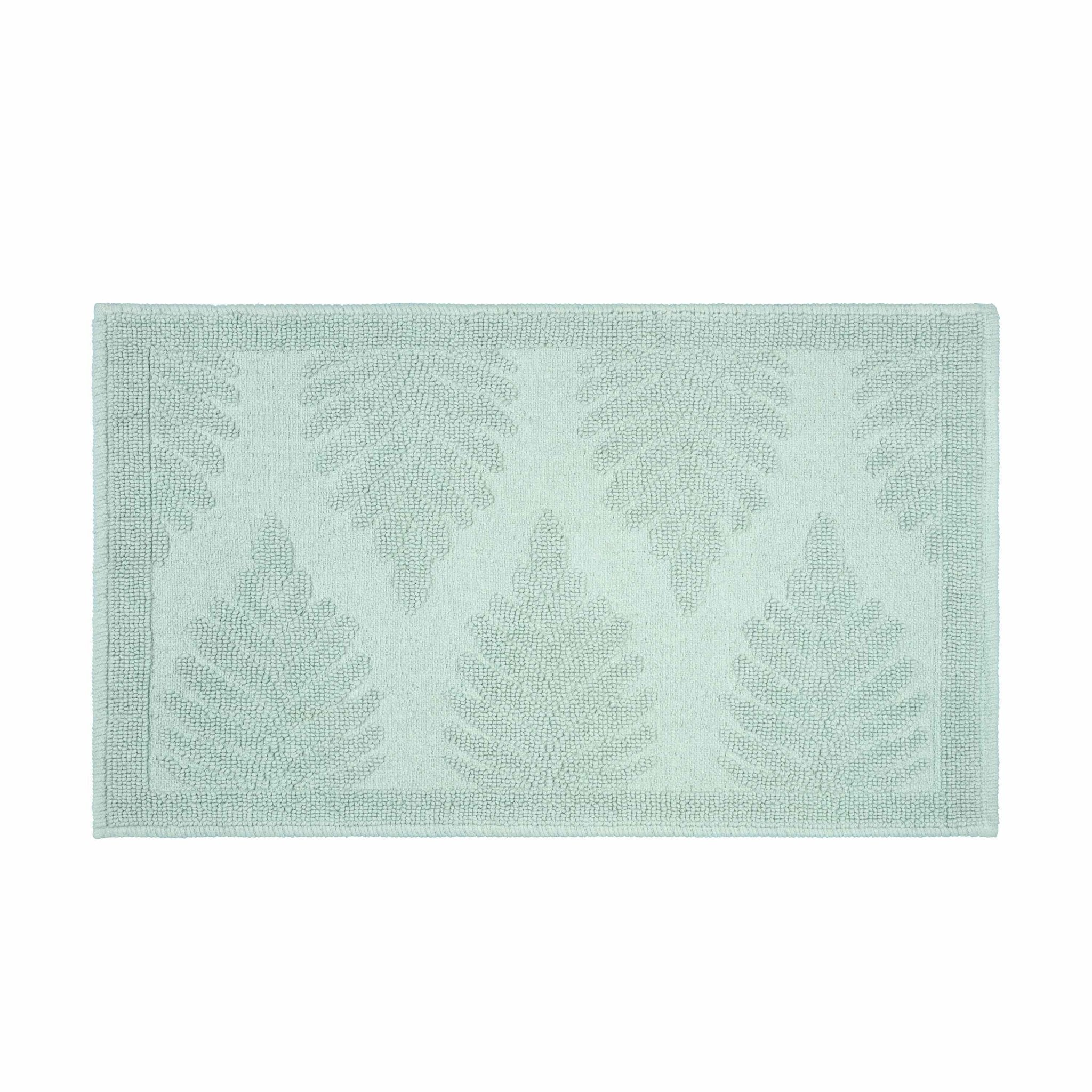 Martex Restore Fern Ogee 100% Cotton Jacquard Bath Rug