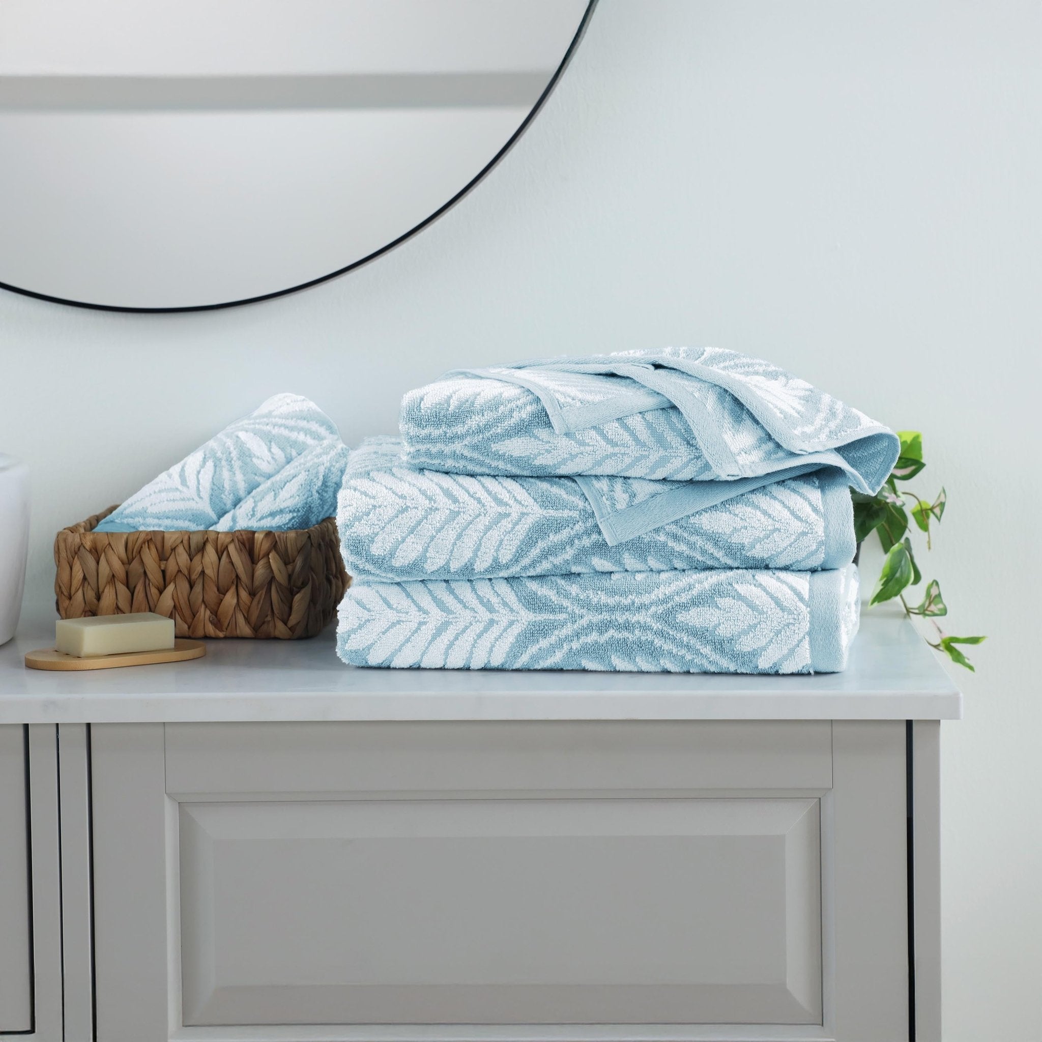 Martex Restore Fern Ogee Tencel Blend Towel