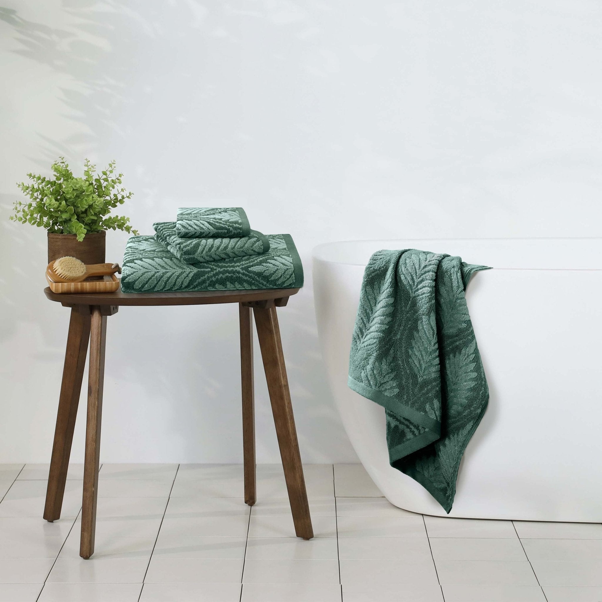 Martex Restore Fern Ogee Tencel Blend Towel