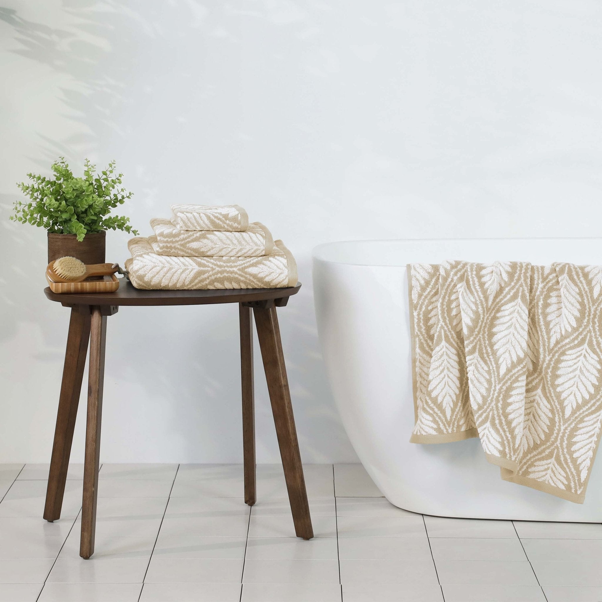Martex Restore Fern Ogee Tencel Blend Towel