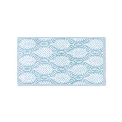 Mineral hand towel with wavy pattern on a white background