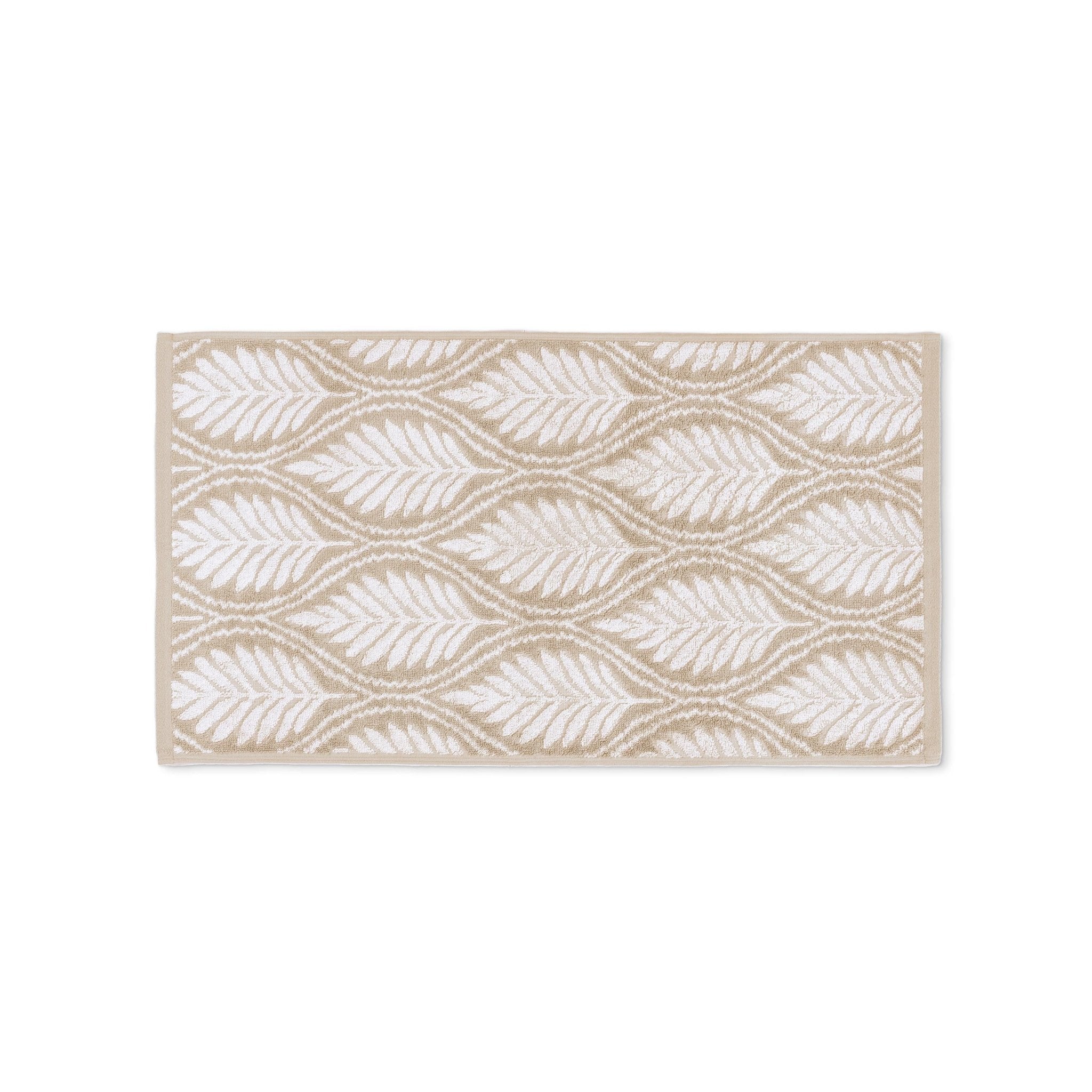Sand hand towel on a white background