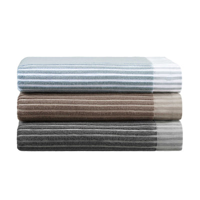 Martex Restore Sculpted Stripe Tencel Blend Ultra Soft Towel