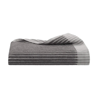 Charcoal bath towel on a white background
