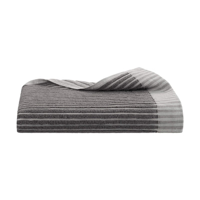 Charcoal bath towel on a white background