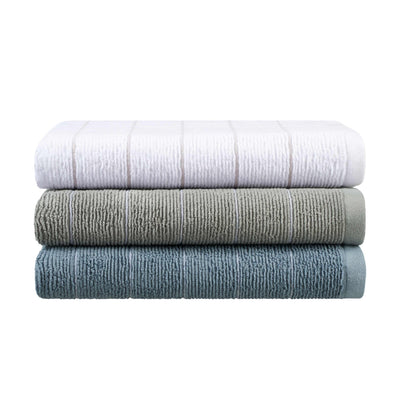 Martex Restore Slub Stripe Tencel Blend Ultra Soft Towel