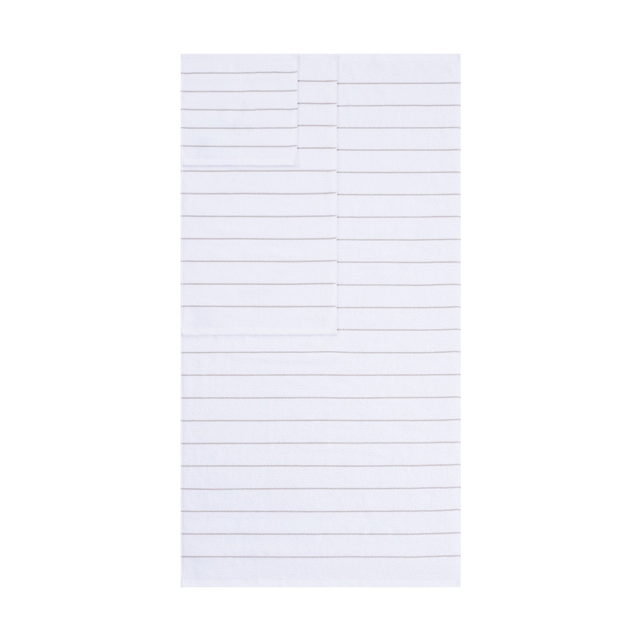 Martex Restore Slub Stripe Tencel Blend Ultra Soft Towel