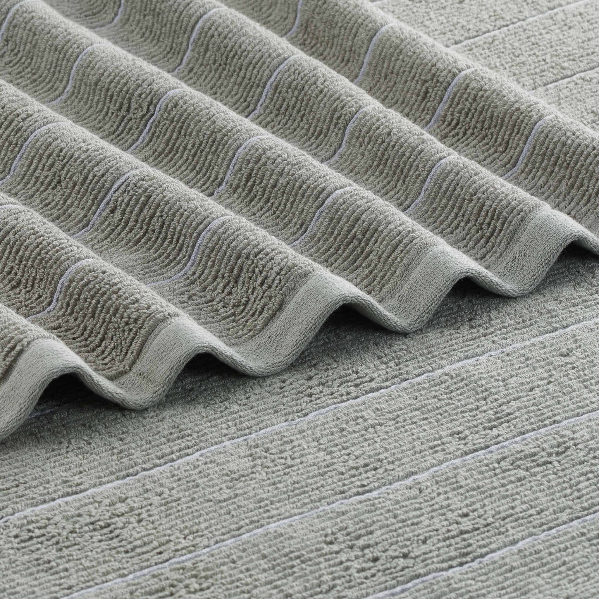 Martex Restore Slub Stripe Tencel Blend Ultra Soft Towel