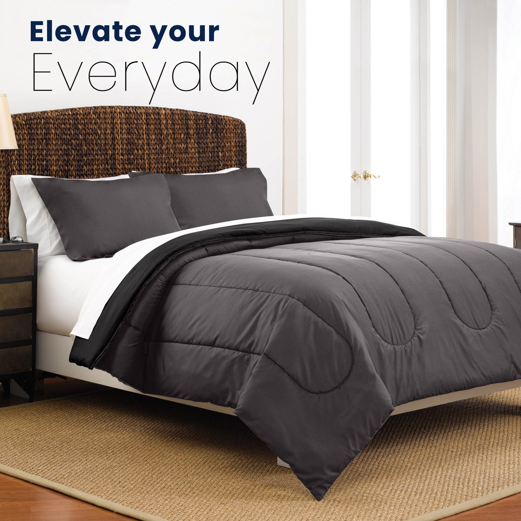 Martex Reversible Soft Brushed Comforter Set