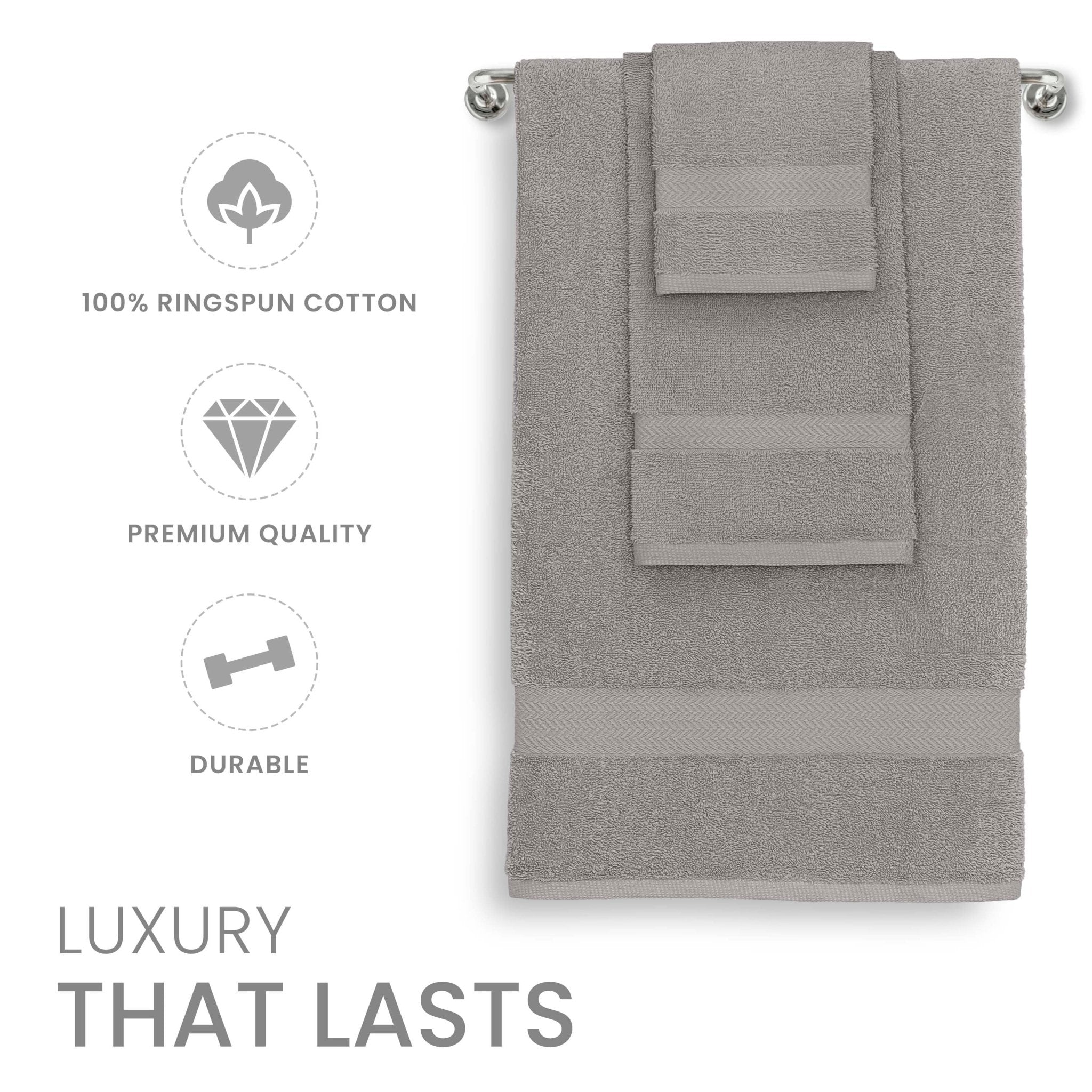 Martex Ringspun 100% Cotton Durable 6-Piece Towel Set