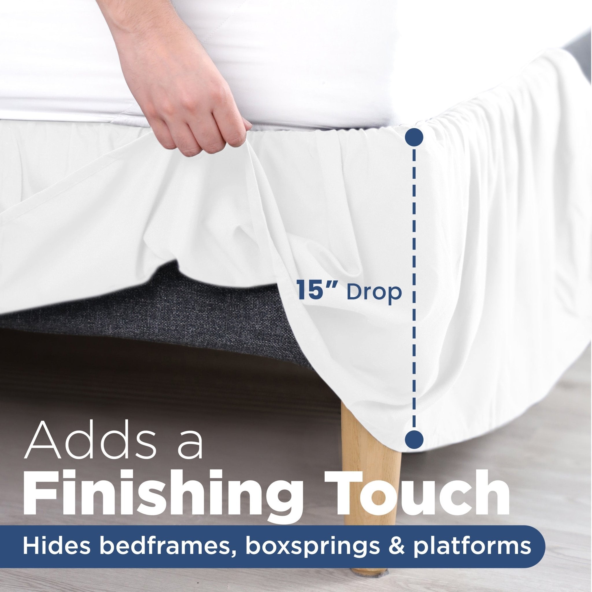 Martex Ruffle Solid Bed Skirt
