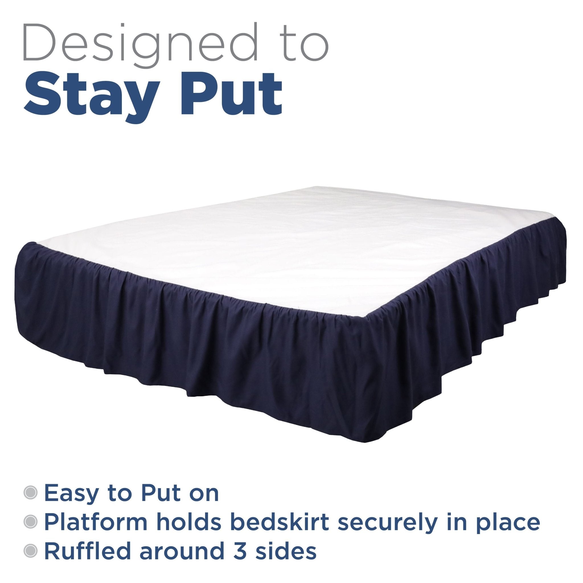 Martex Ruffle Solid Bed Skirt
