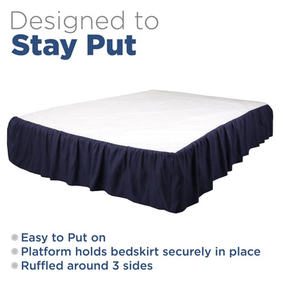 Martex Ruffle Solid Bed Skirt
