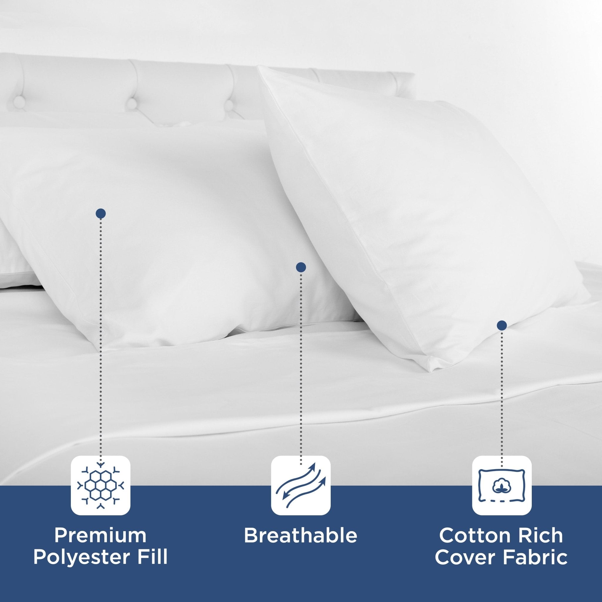 Martex Sweet Dreams Twin Pack Bed Pillow