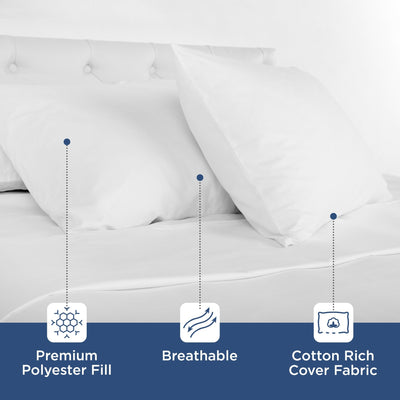 Martex Sweet Dreams Twin Pack Bed Pillow