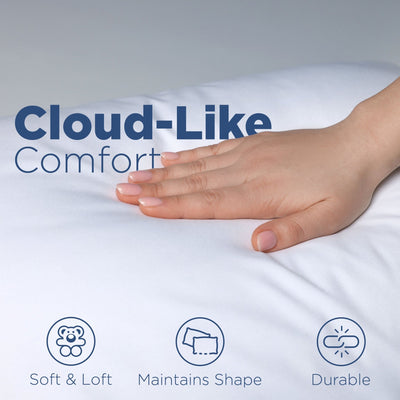 Martex T200 Twin Pack Soft White Garnetted Pillow