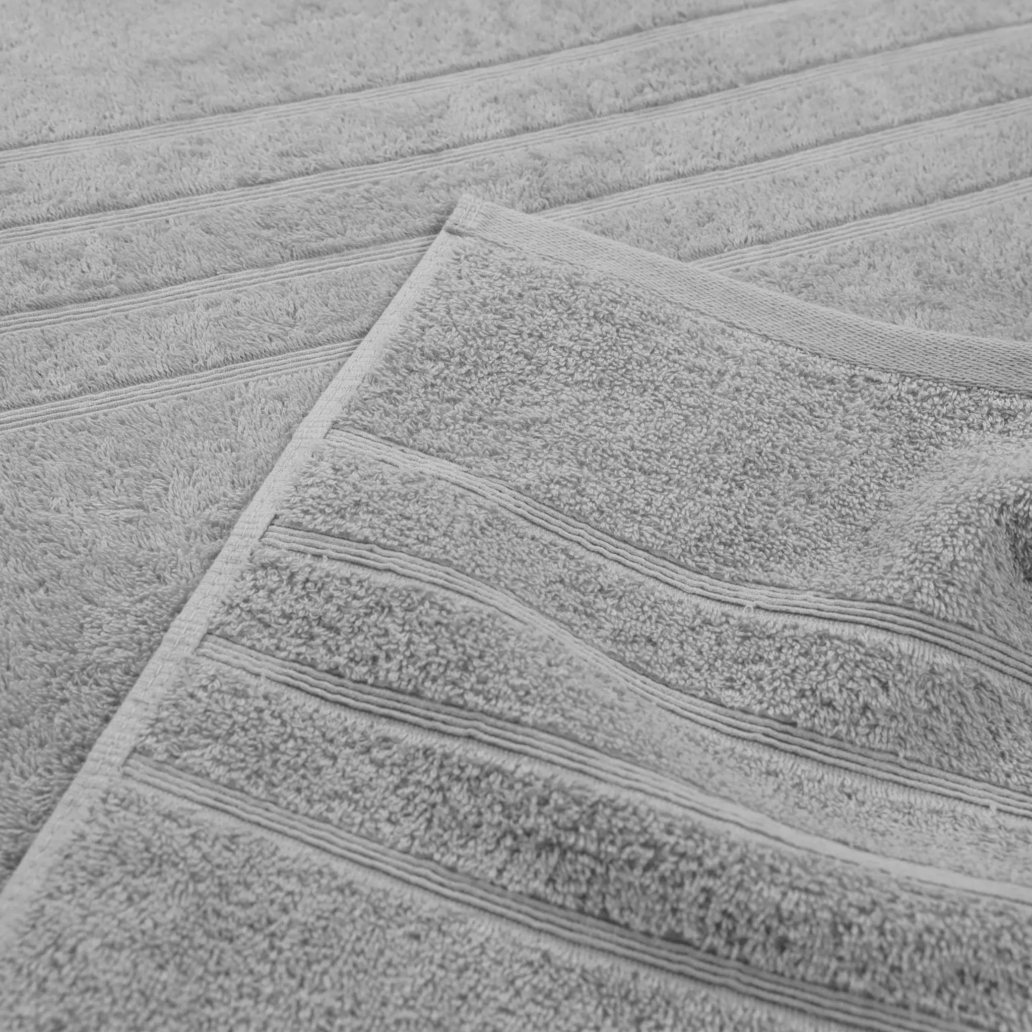 Close-up of textured gray fabric with a pattern
