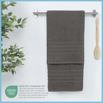 Eiffel tower bath sheet with dimensions on a white background
