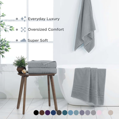 Martex Ultimate 100% Cotton Solid 2-Piece Bath Sheet Set