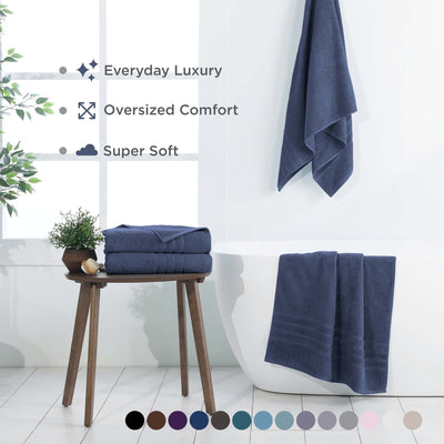 Martex Ultimate 100% Cotton Solid 2-Piece Bath Sheet Set